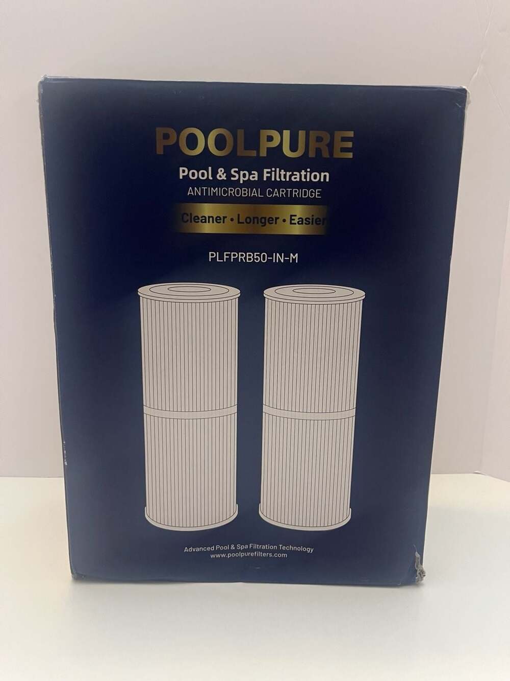 PoolPure PLFPRB50-IN-M Antimicrobial Pool & Spa Filtration Replacement Cartridge